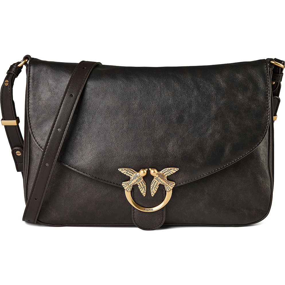 PINKO Love Satchel Classic Bolso bandolera Piel natural 27 cm