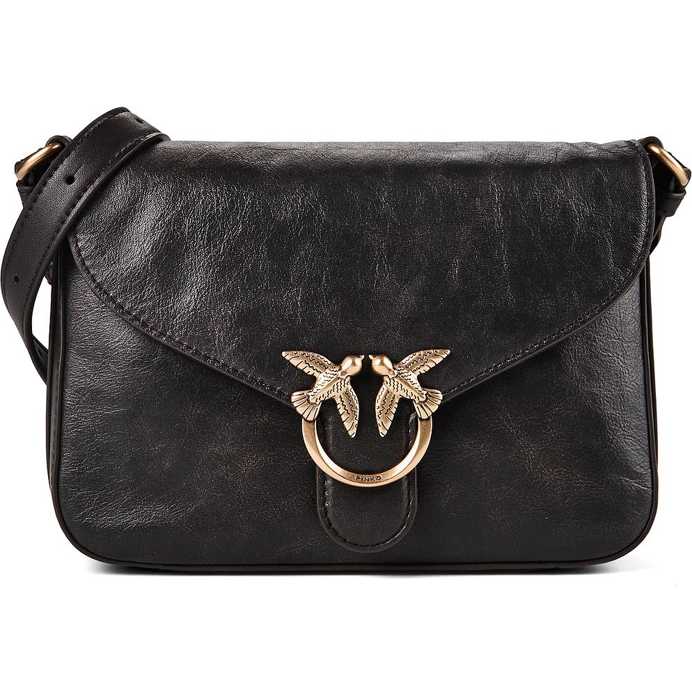 PINKO Love Satchel Mini Bolso bandolera Piel natural 21 cm