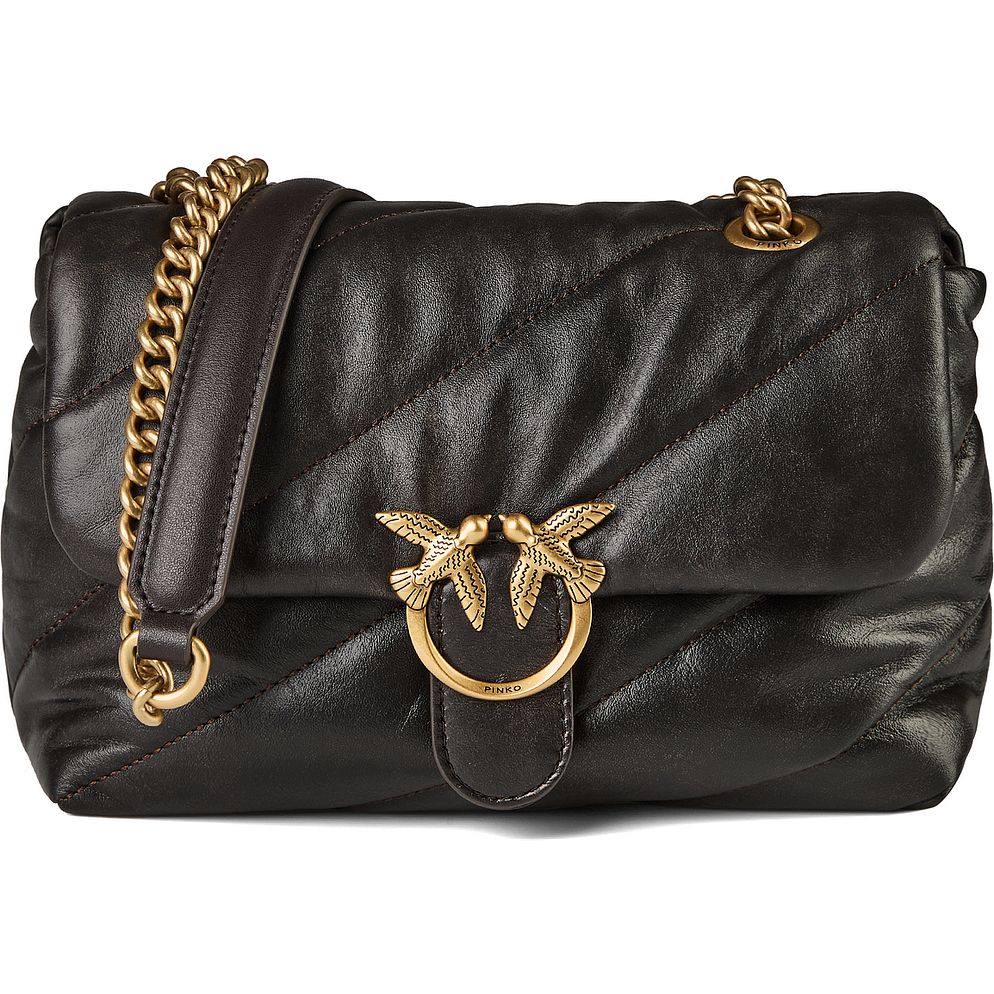 PINKO Love Puff Mini Bolso para hombre Piel natural 23 cm