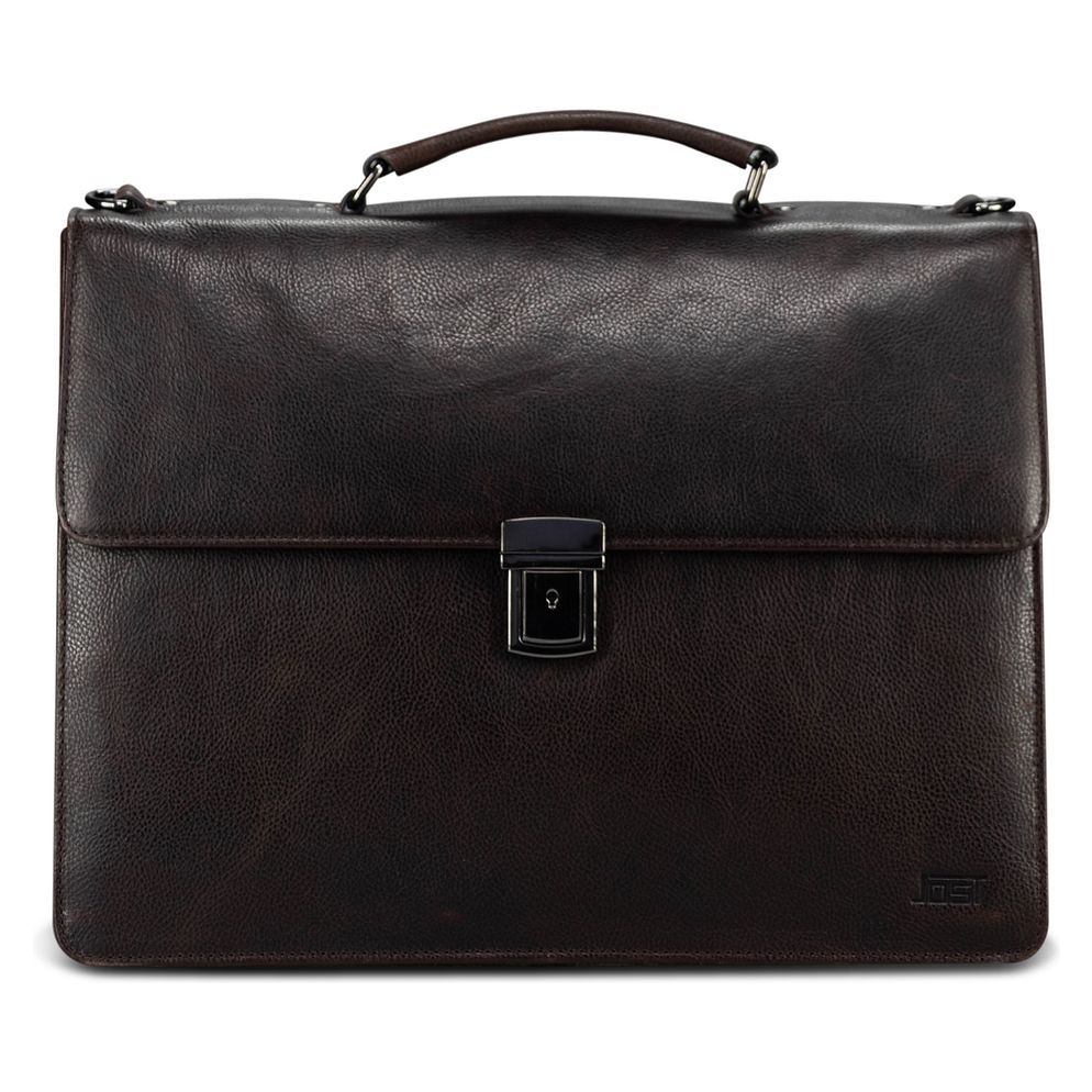 Jost London Maletín Piel natural 40 cm Compartimento para el portátil