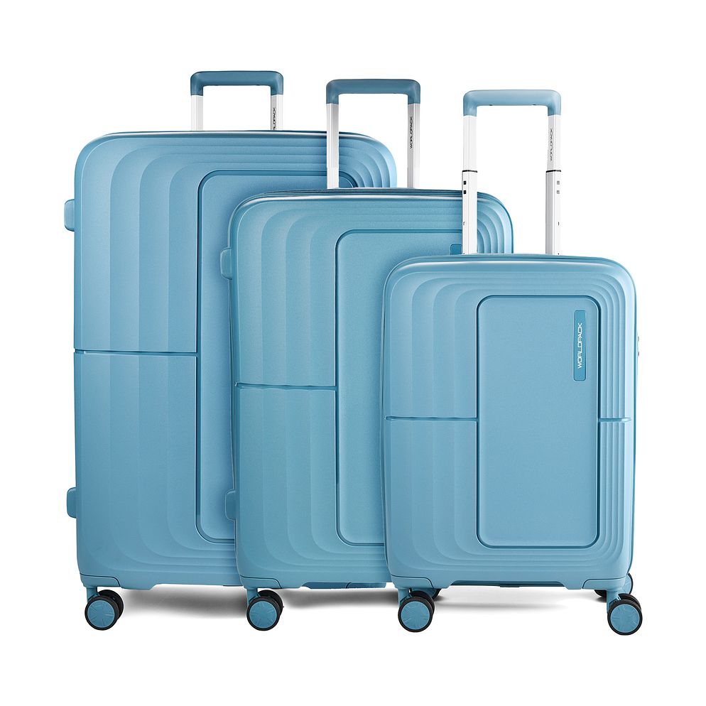 Worldpack Cloud 4-hjulet Kuffertsæt 3-delt Worldpack Cloud 4-hjulet Kuffertsæt 3-delt