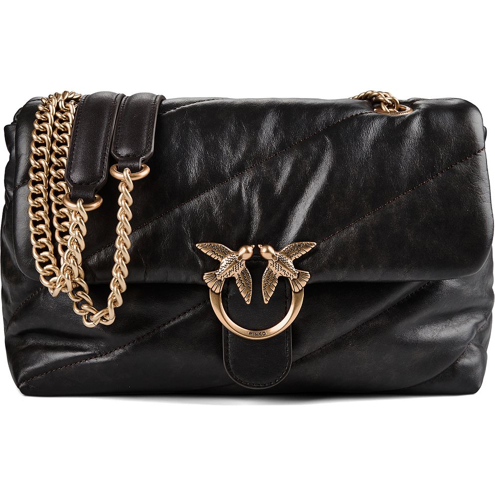 PINKO Love Puff Classic Crossbody taske Læder 28 cm PINKO Love Puff Classic Crossbody taske Læder 28 cm