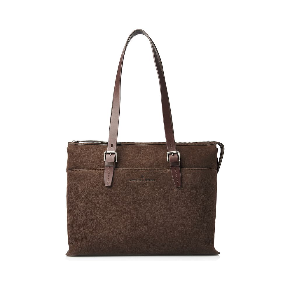 Castelijn & Beerens Nubuck Skuldertaske Læder 40 cm Laptoprum