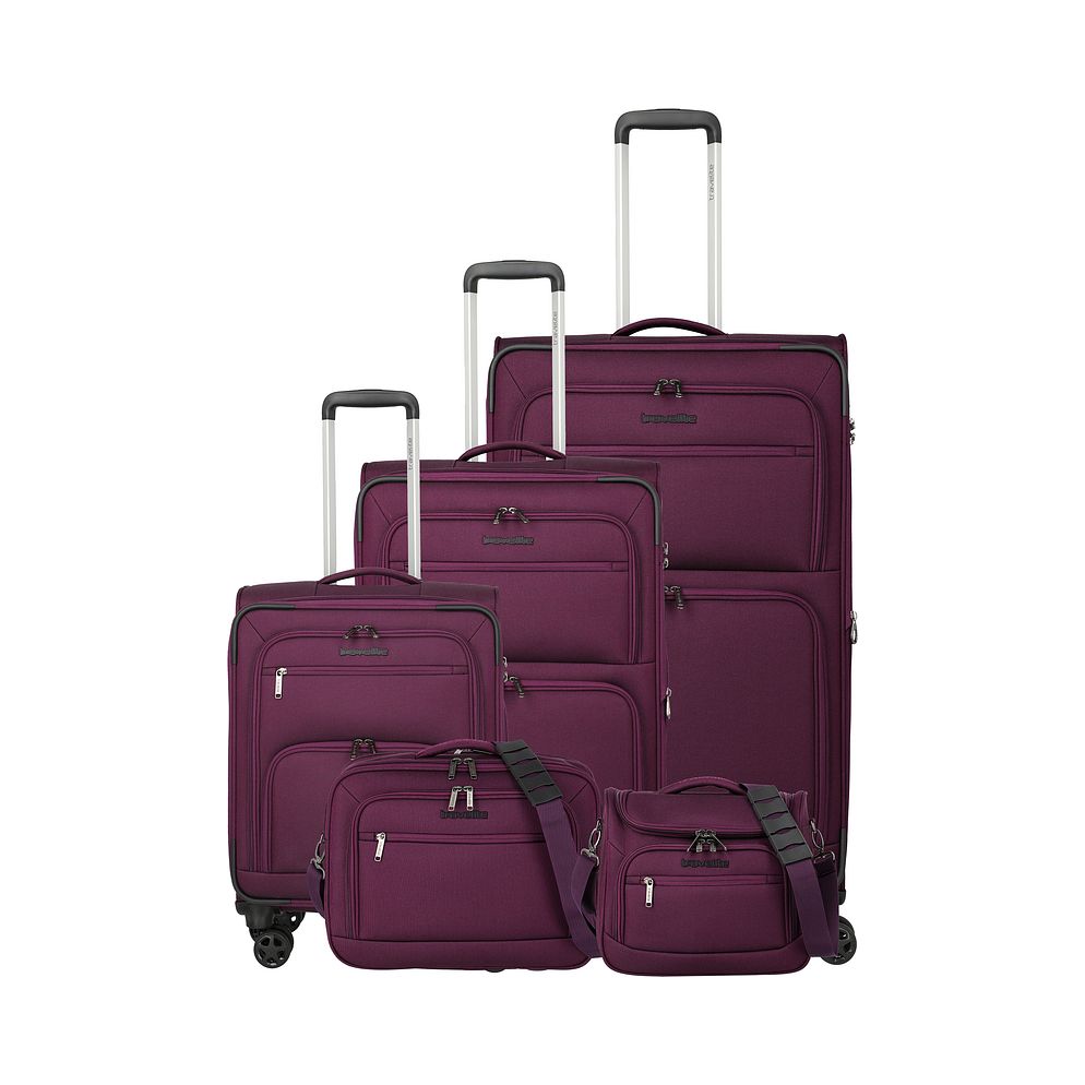 Travelite Cubis 4-hjulet Kuffertsæt 5-delt med ekspansion Travelite Cubis 4-hjulet Kuffertsæt 5-delt med ekspansion