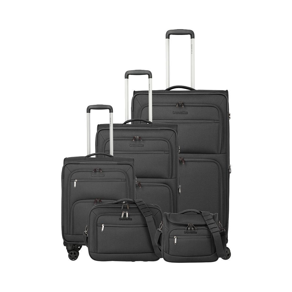 Travelite Cubis 4-hjulet Kuffertsæt 5-delt med ekspansion Travelite Cubis 4-hjulet Kuffertsæt 5-delt med ekspansion