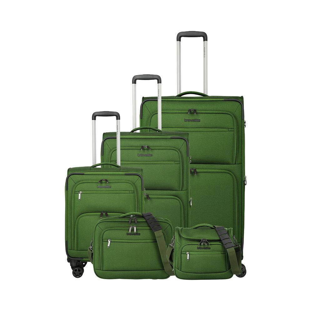 Travelite Cubis 4-hjulet Kuffertsæt 5-delt med ekspansion Travelite Cubis 4-hjulet Kuffertsæt 5-delt med ekspansion
