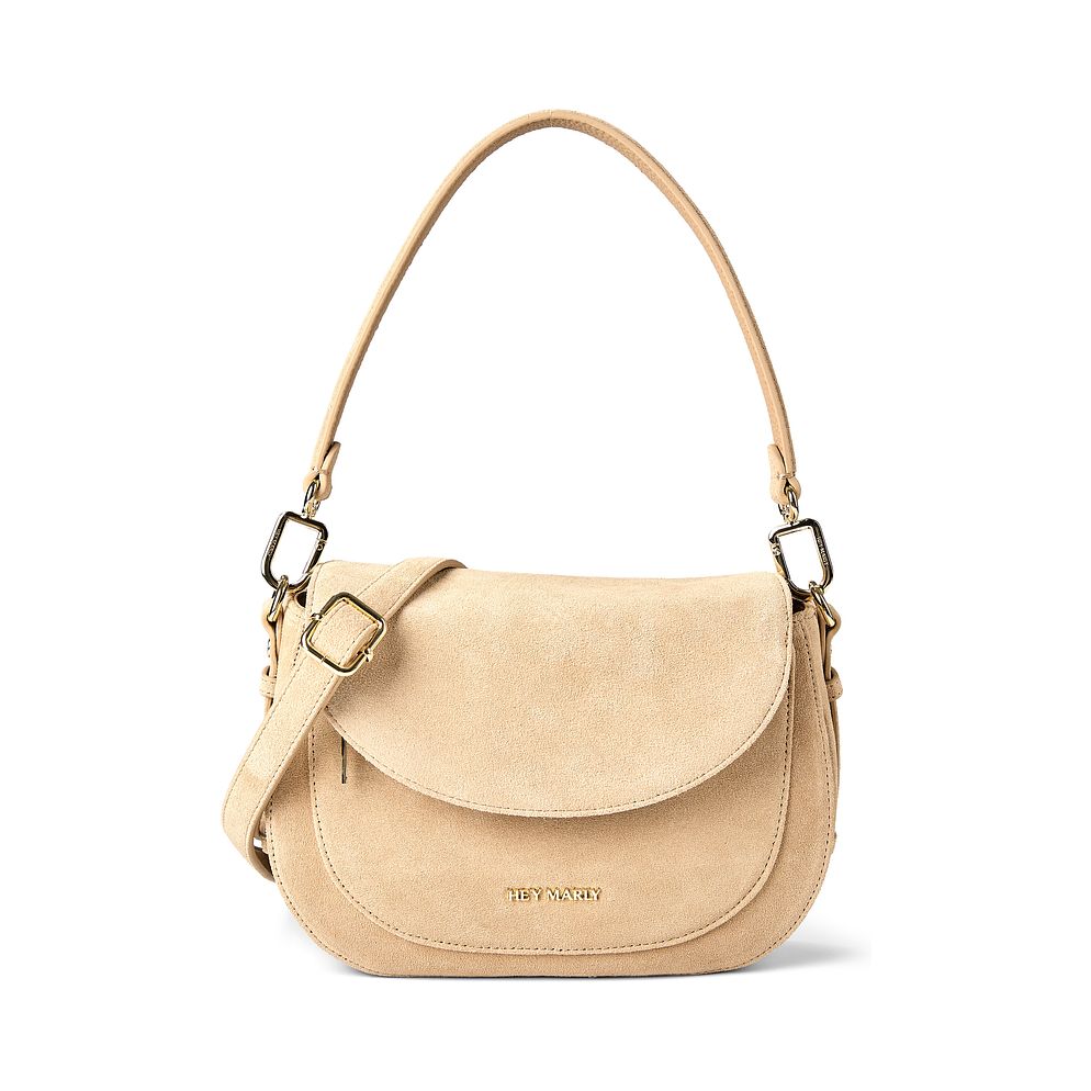 Hey Marly Big Sister Suede Bolso de hombro S Piel natural 25 cm