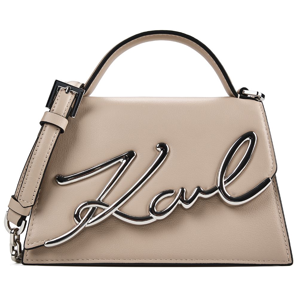 Karl Lagerfeld Signature 2.0 Håndtaske Læder 21.5 cm Karl Lagerfeld Signature 2.0 Håndtaske Læder 21.5 cm