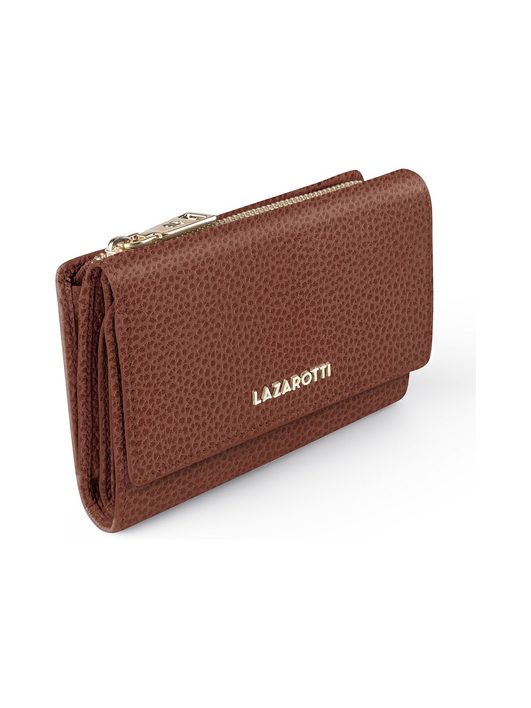 Lazarotti Portafoglio Bologna in pelle XL con scomparto con cerniera perimetrale, pelle, 14 cm
