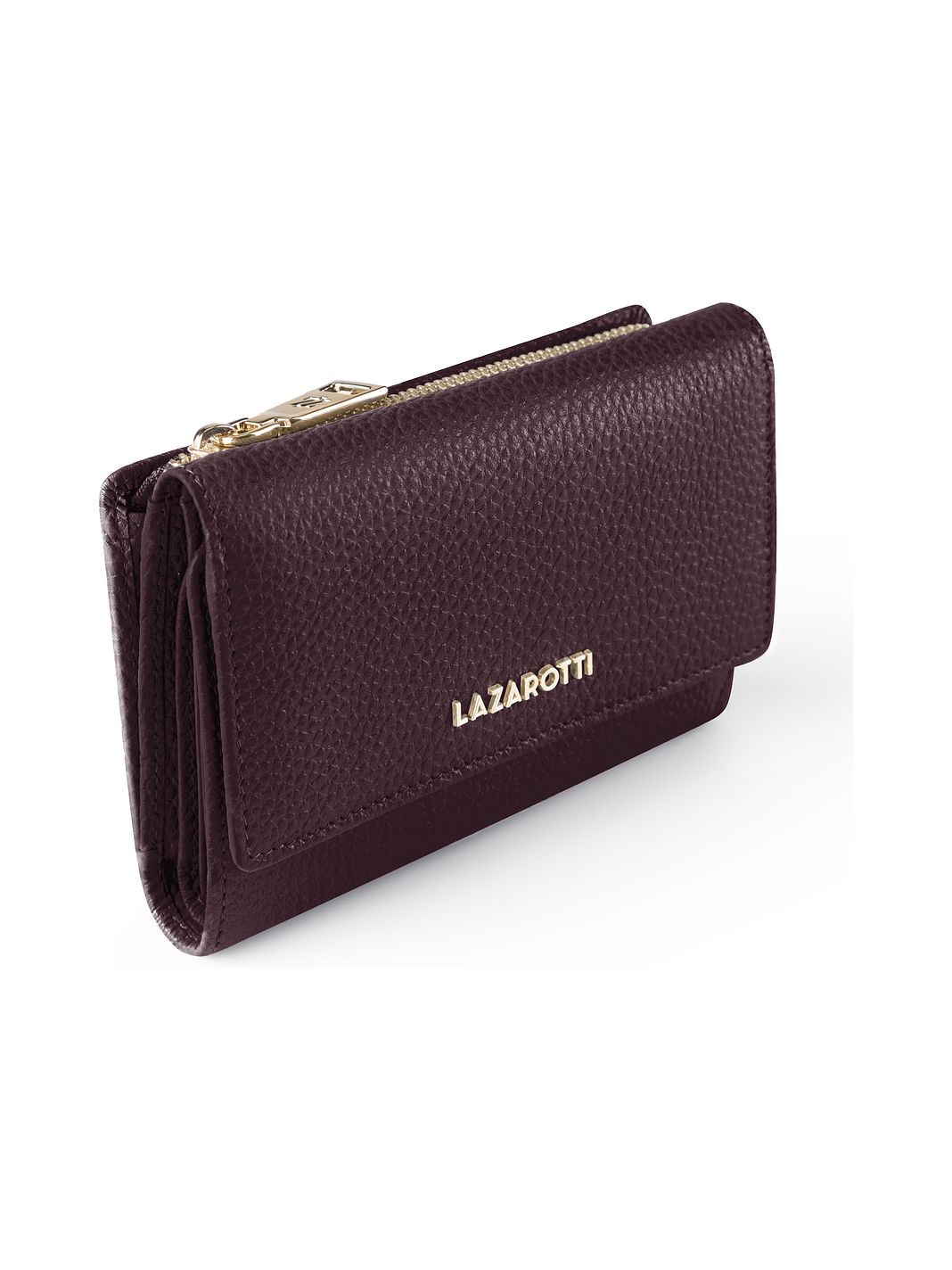 Lazarotti Portafoglio Bologna in pelle XL con scomparto con cerniera perimetrale, pelle, 14 cm