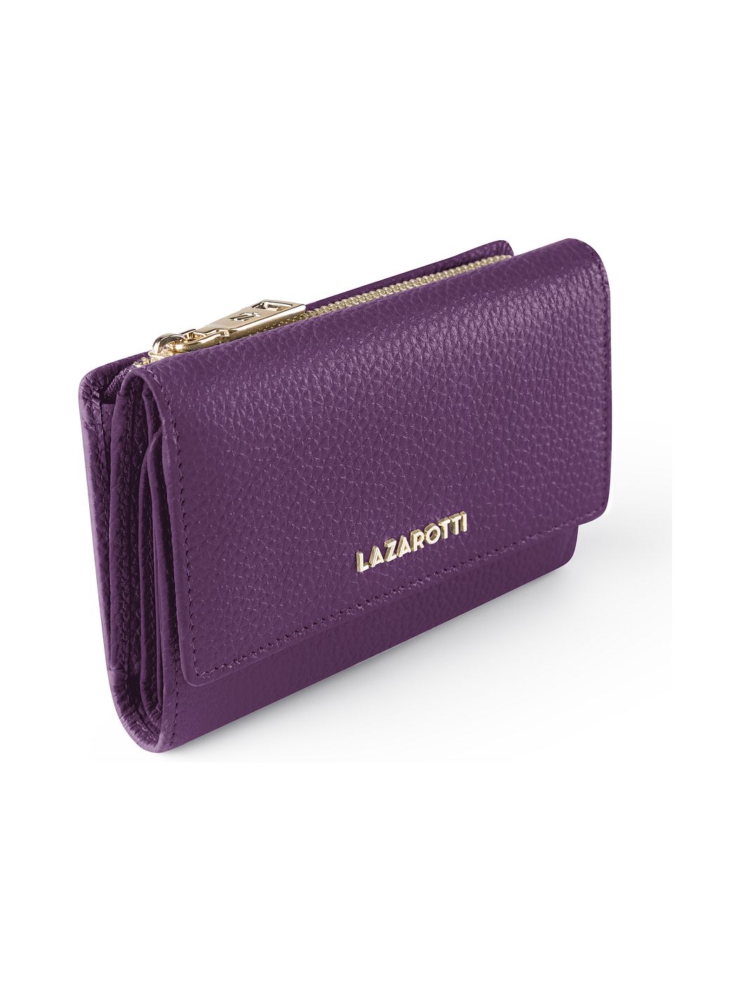 Lazarotti Portafoglio Bologna in pelle XL con scomparto con cerniera perimetrale, pelle, 14 cm