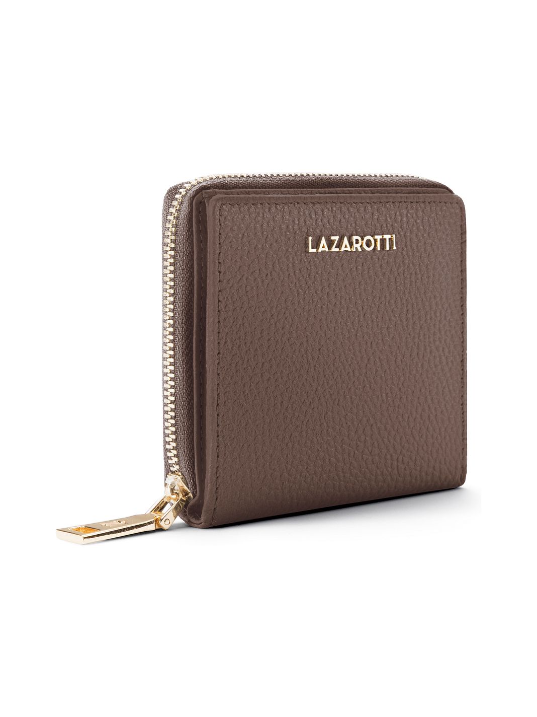 Lazarotti Portafoglio Bologna in pelle, medio, con chiusura a zip perimetrale, 10 cm Lazarotti Portafoglio Bologna in pelle, medio, con chiusura a zip perimetrale, 10 cm