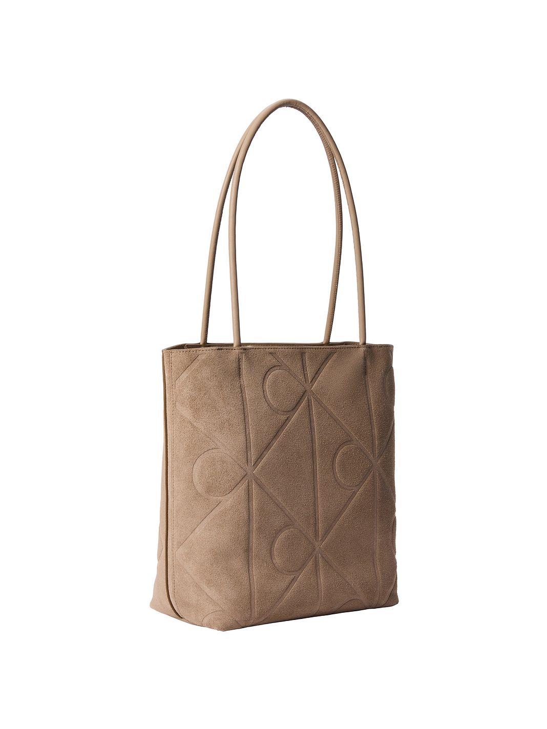 Calvin Klein Emblem AOP Borsa shopper Vera Pelle 32 cm Calvin Klein Emblem AOP Borsa shopper Vera Pelle 32 cm