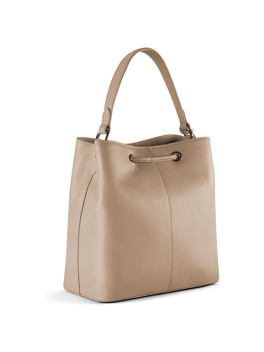 Lazarotti Bologna läderbucket bag med axelrem, 25 cm Lazarotti Bologna läderbucket bag med axelrem, 25 cm