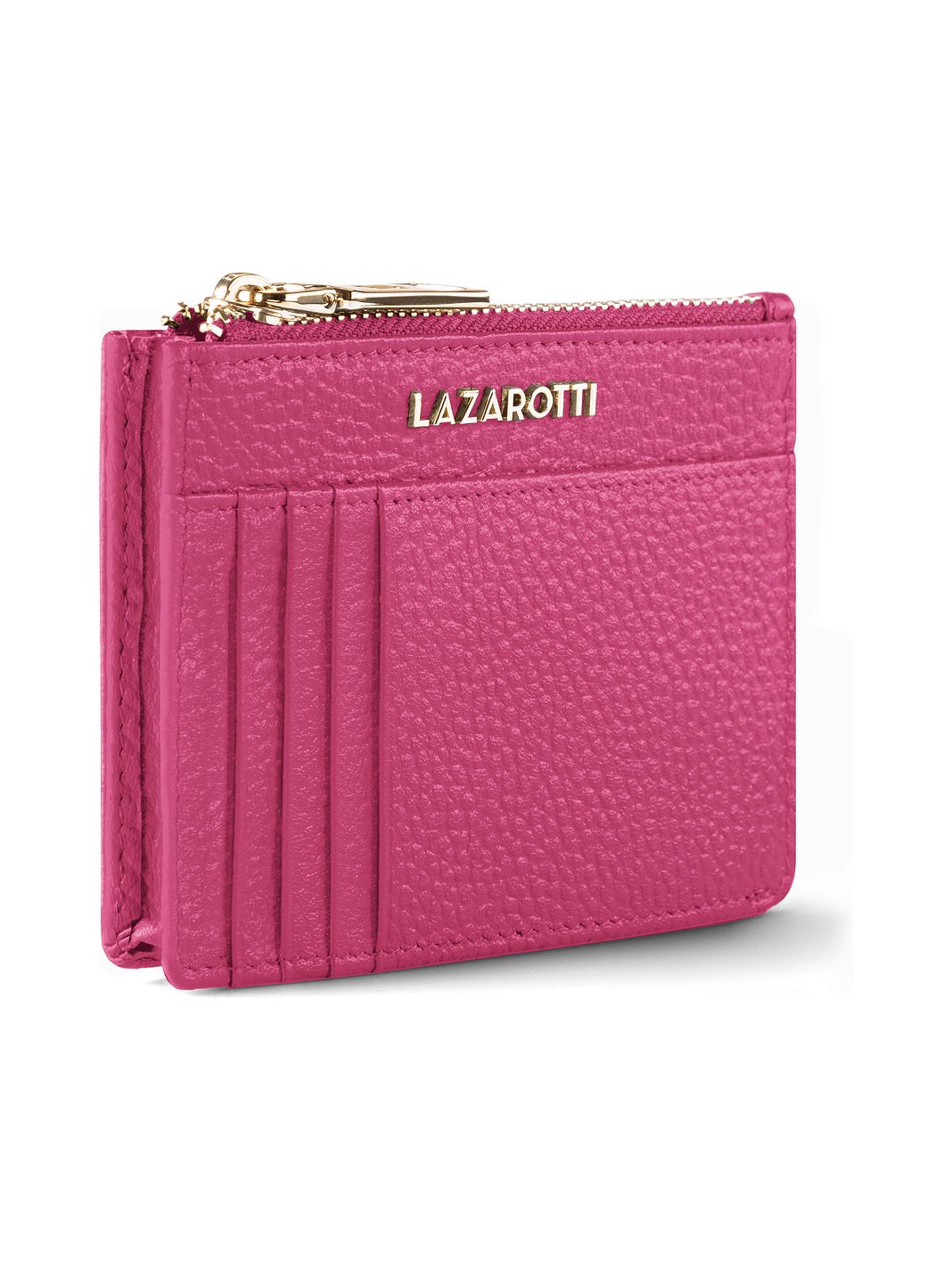 Lazarotti Portafoglio chiave in pelle di Bologna, 11,5 cm, con scomparto per Air Tag