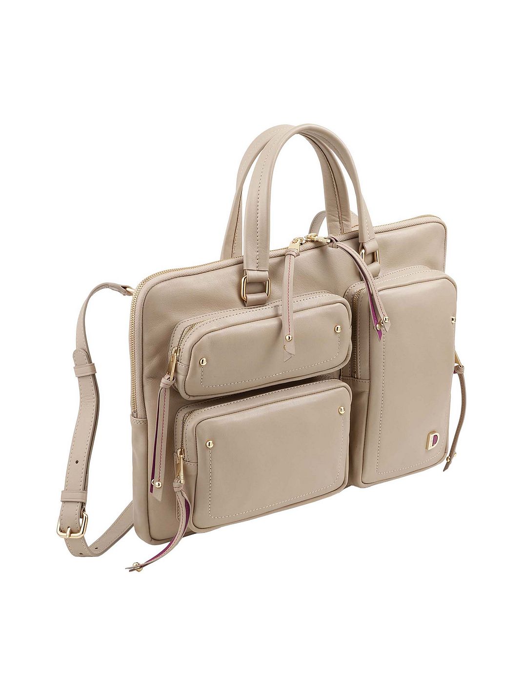 DuDu Pocket Maletín Piel natural 36 cm Compartimento para el portátil