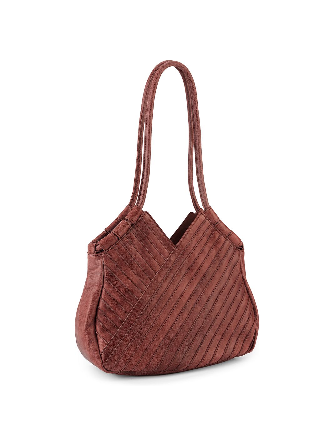 FredsBruder Criss-Cross Borsa shopper Vera Pelle 30 cm