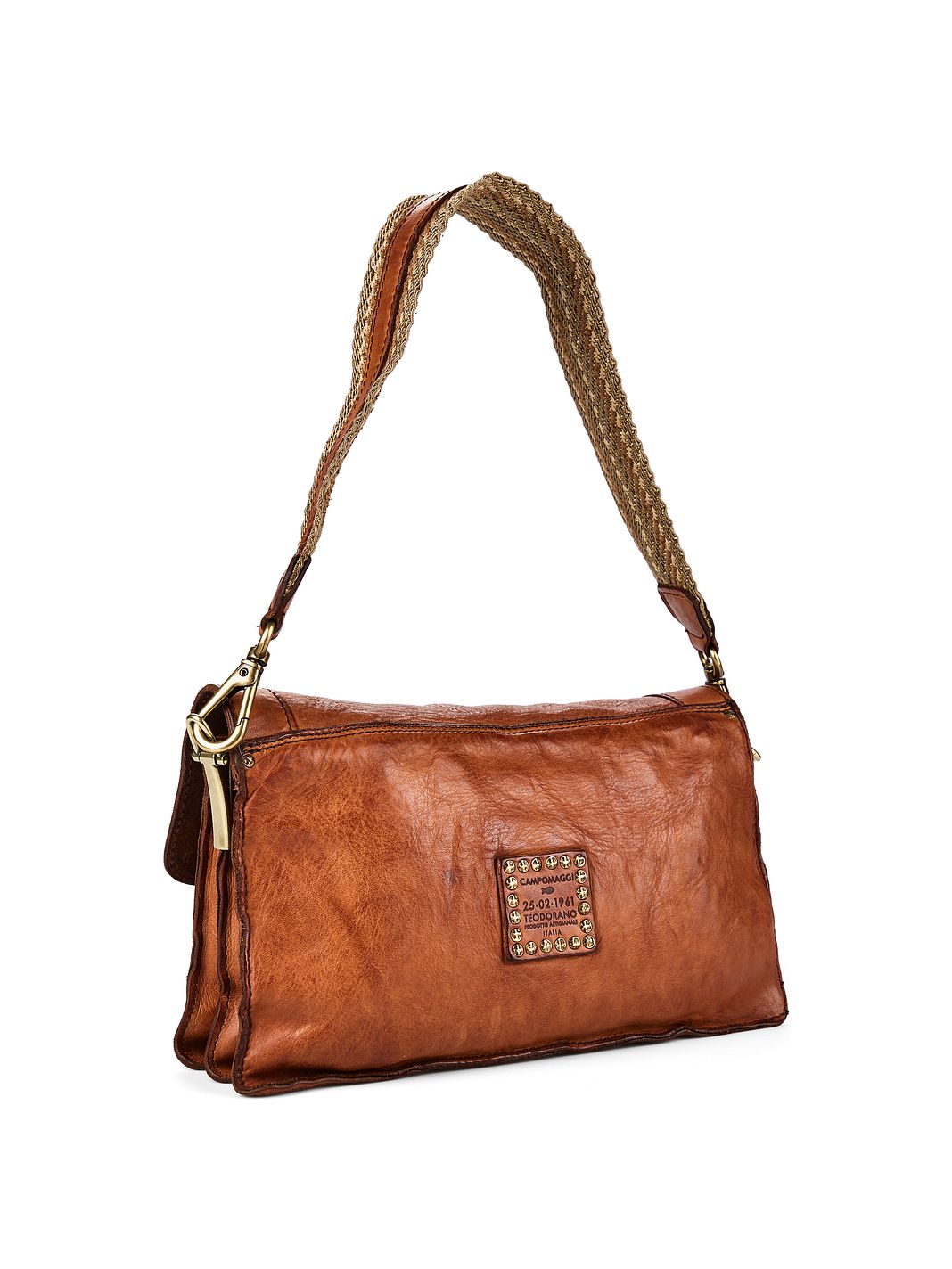 Campomaggi Agnese Borsa a spalla Vera Pelle 27.5 cm Campomaggi Agnese Borsa a spalla Vera Pelle 27.5 cm