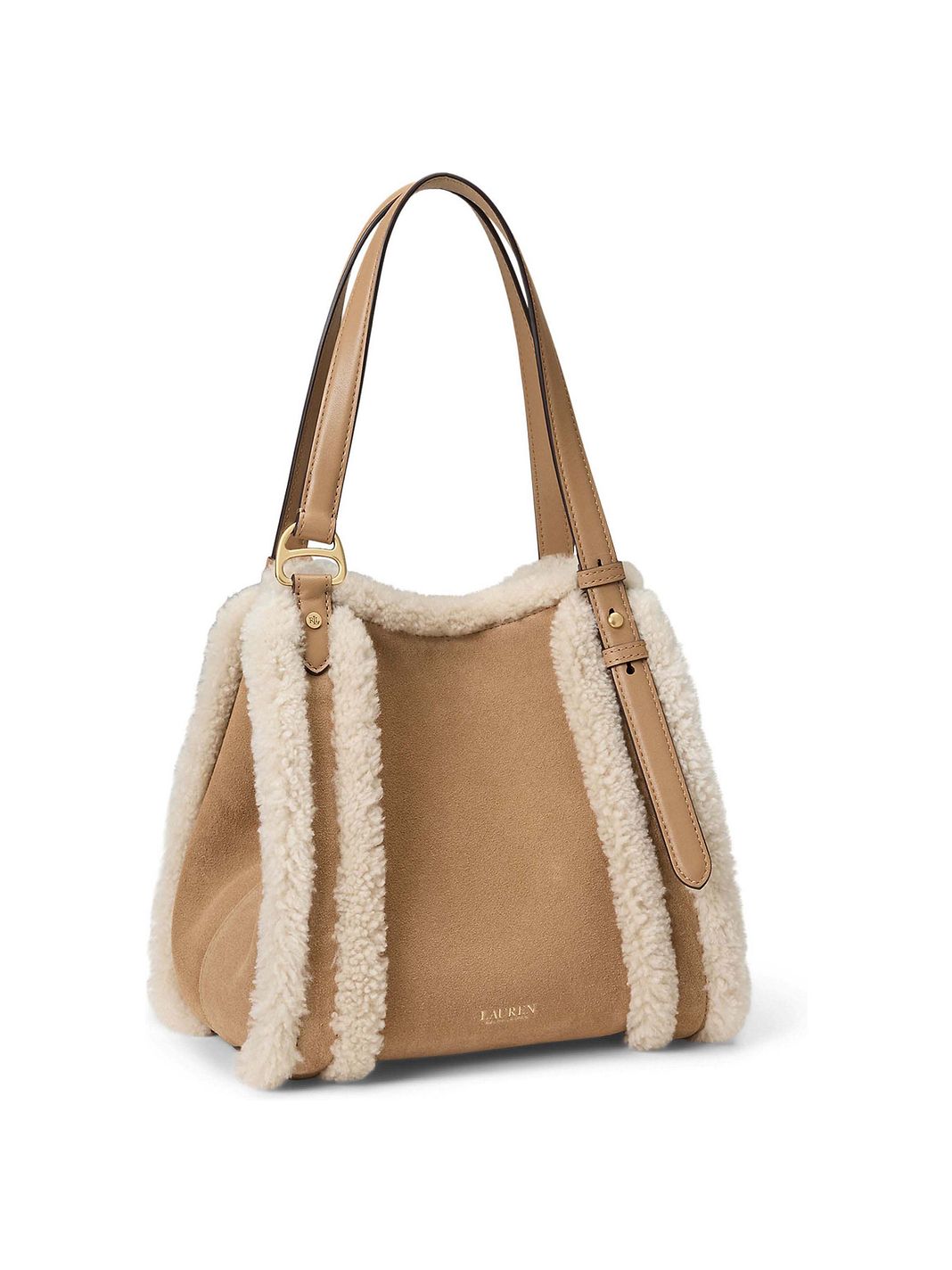Lauren Ralph Lauren Tasha Borsa a spalla Vera Pelle 37 cm Lauren Ralph Lauren Tasha Borsa a spalla Vera Pelle 37 cm