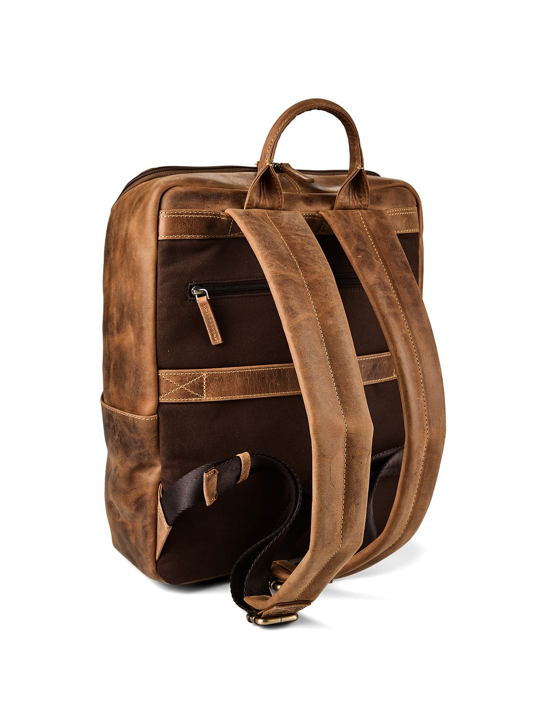 Greenburry Vintage Zaino da lavoro Vera Pelle 36.5 cm Vano porta PC