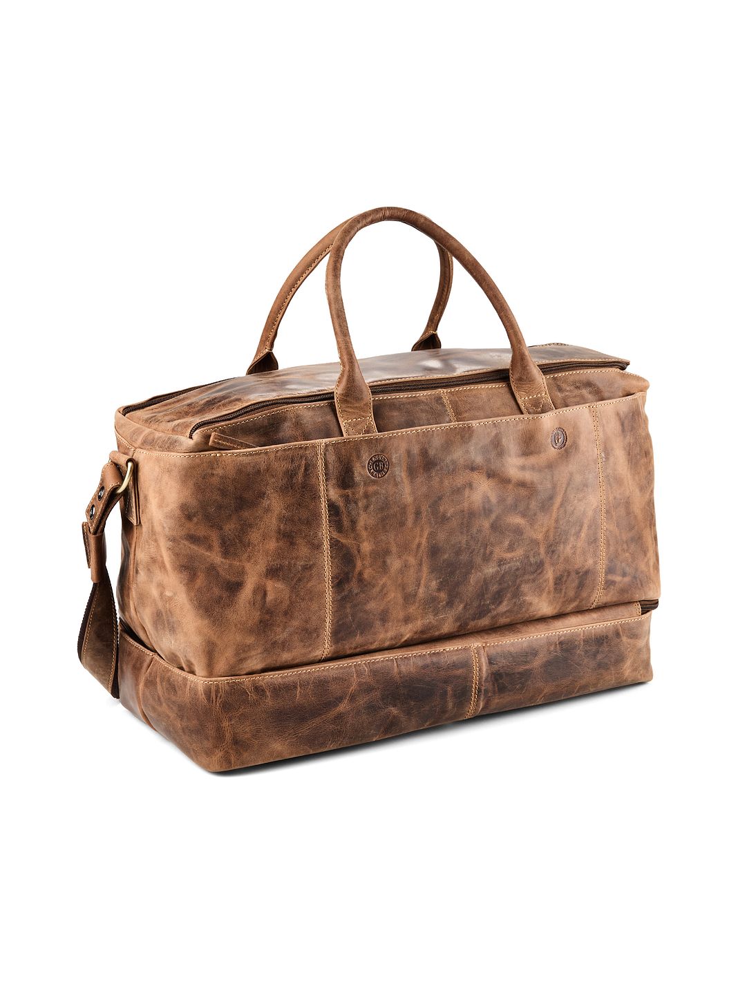 Greenburry Vintage Bolsa de viaje fin de semana Piel natural 51 cm