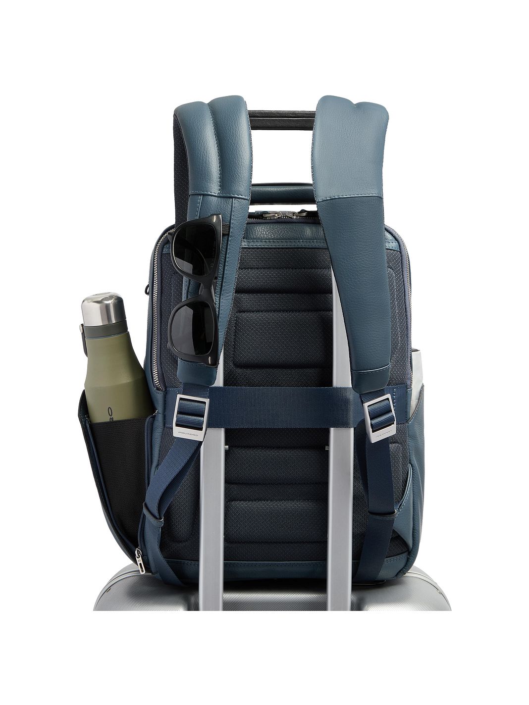Piquadro Tebe Mochila de día Piel natural 46 cm Compartimento para laptop Piquadro Tebe Mochila de día Piel natural 46 cm Compartimento para laptop