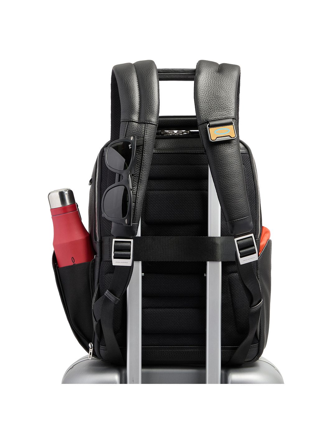 Piquadro Tebe Mochila de día Piel natural 46 cm Compartimento para laptop Piquadro Tebe Mochila de día Piel natural 46 cm Compartimento para laptop
