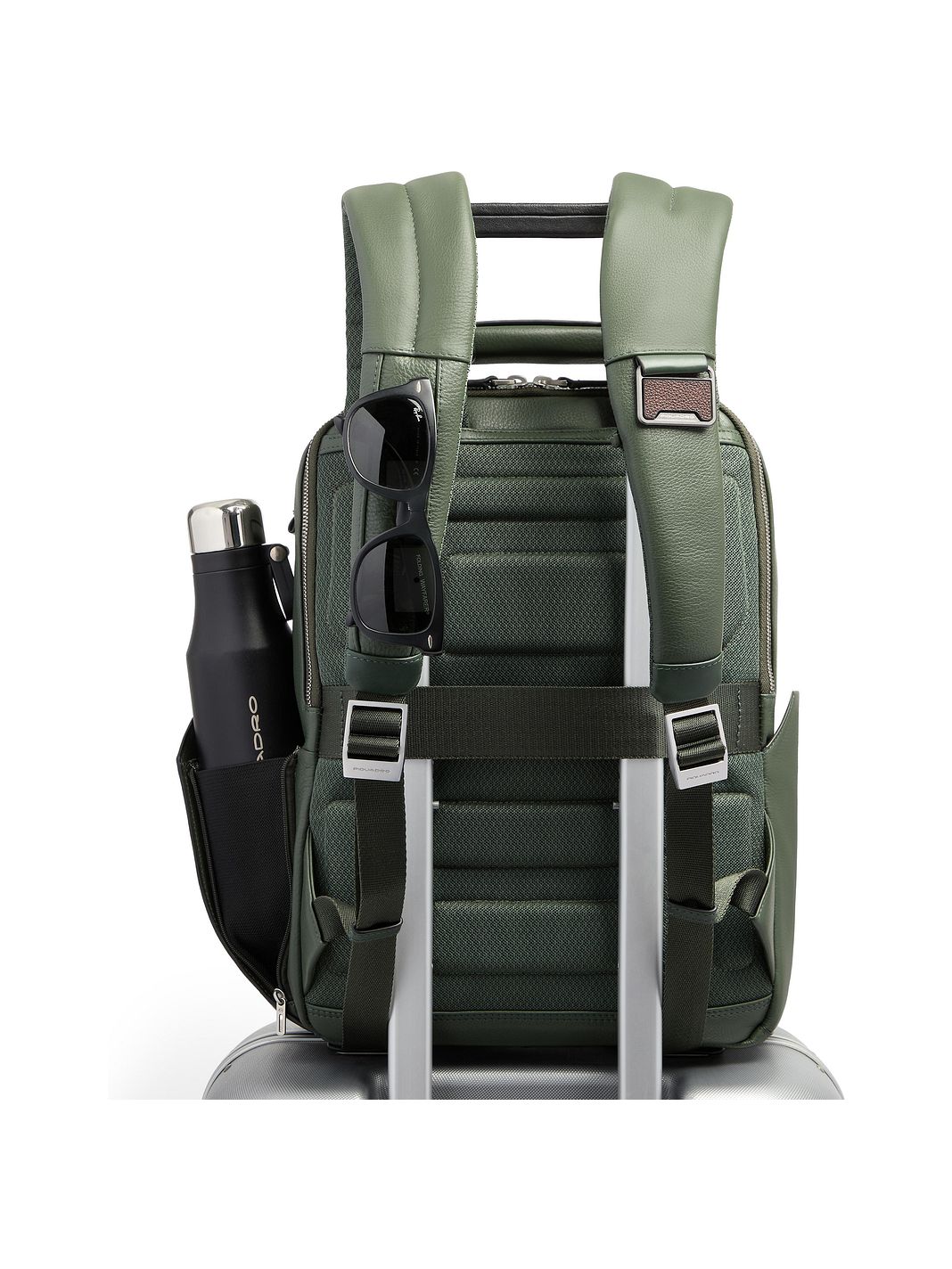 Piquadro Tebe Mochila de día Piel natural 46 cm Compartimento para laptop Piquadro Tebe Mochila de día Piel natural 46 cm Compartimento para laptop