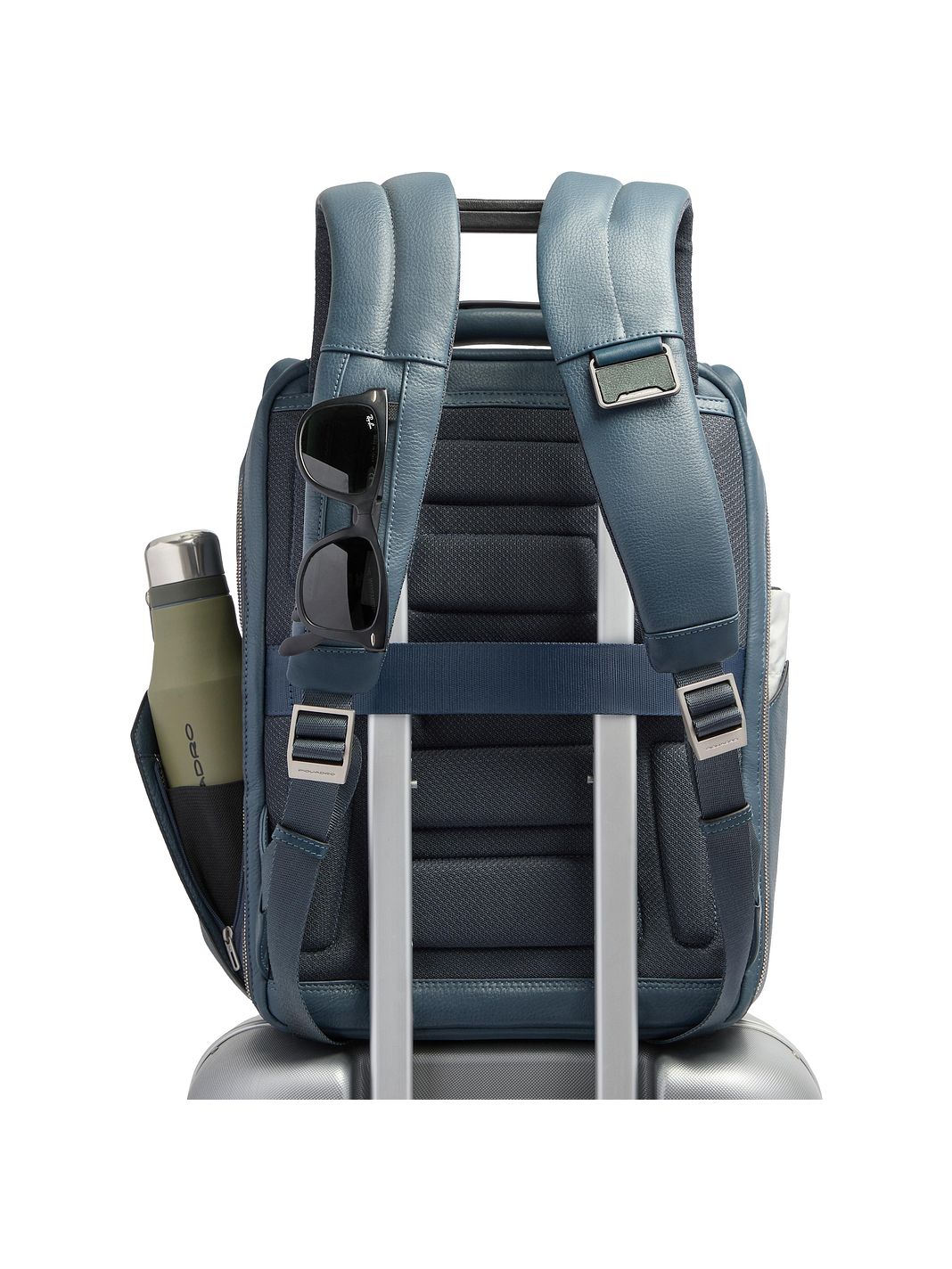 Piquadro Tebe Zaino da giorno Protezione RFID Vera Pelle 44 cm Vano porta PC