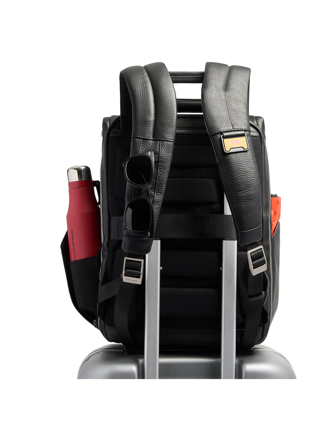 Piquadro Tebe Zaino da giorno Protezione RFID Vera Pelle 44 cm Vano porta PC