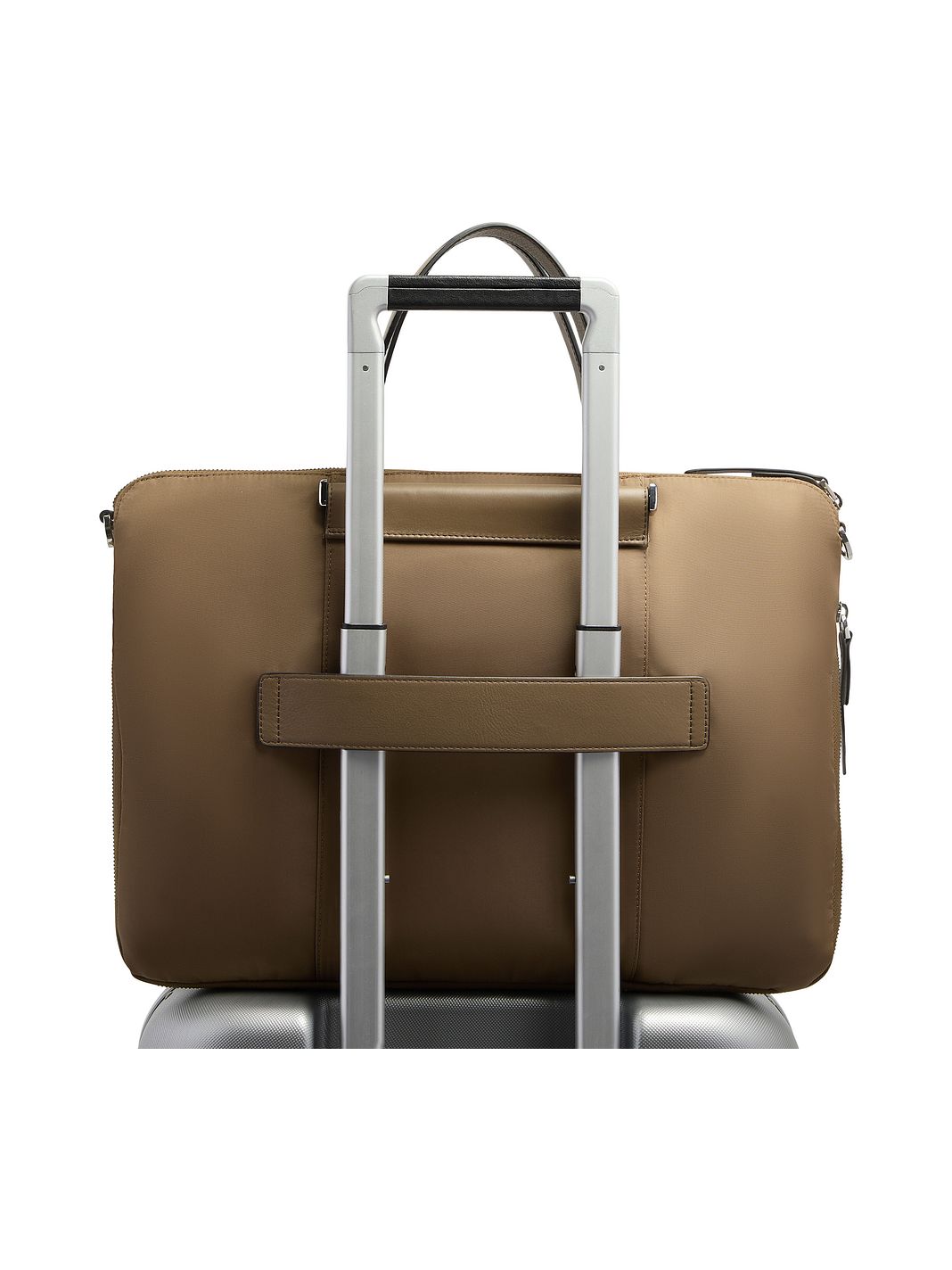 Piquadro Lyra Maletín Piel natural 42 cm Compartimento para laptop Con fuelle expandible