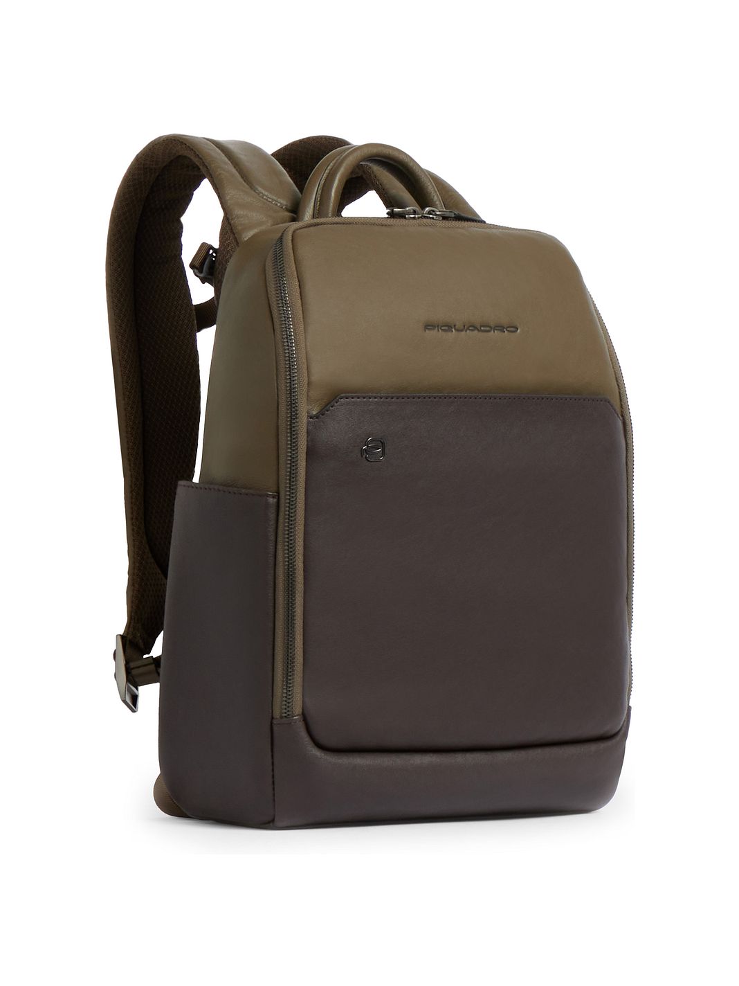 Piquadro Black Square Zaino da giorno Protezione RFID Vera Pelle 41.5 cm Vano porta PC