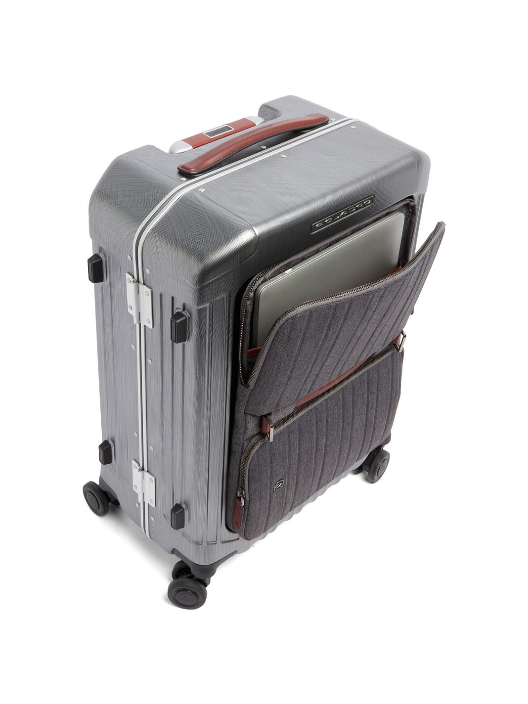 Piquadro Maleta de cabina PQLM con 4 ruedas, 55 cm, compartimento para portátil Piquadro Maleta de cabina PQLM con 4 ruedas, 55 cm, compartimento para portátil