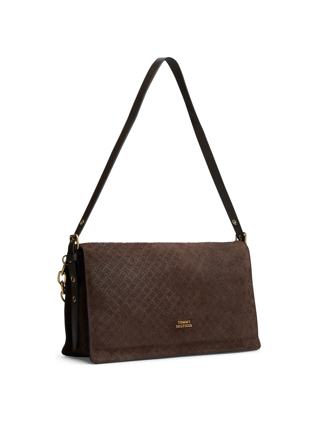 Tommy Hilfiger Crest Leather Borsa a spalla Vera Pelle 32 cm