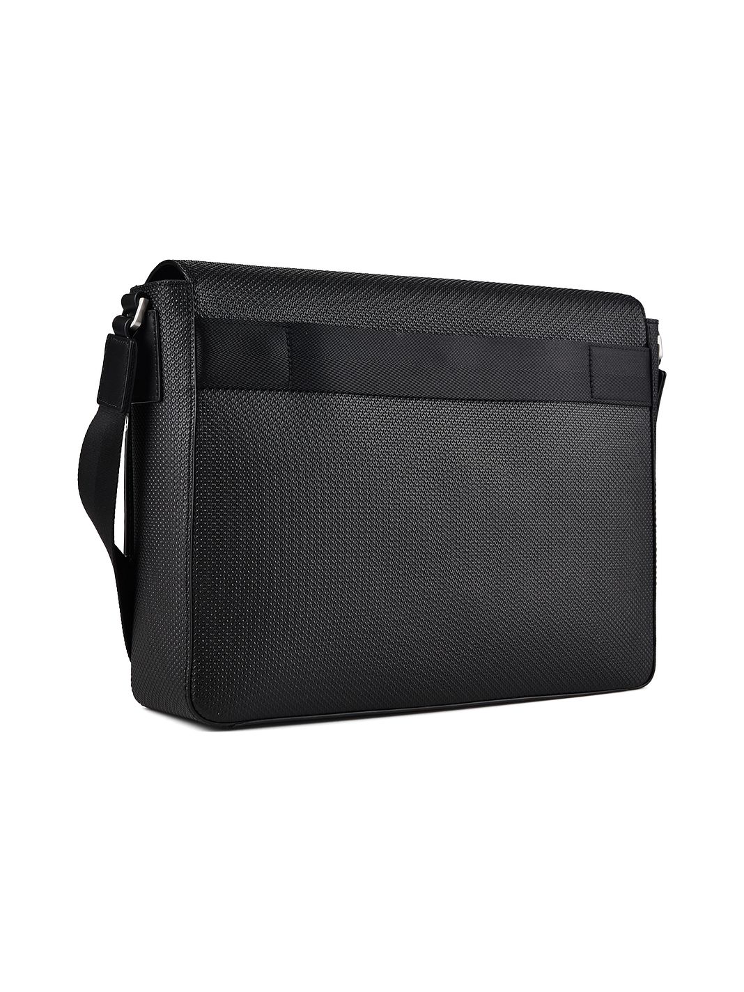 Lacoste Chantaco Cartella Messenger Vera Pelle 35 cm