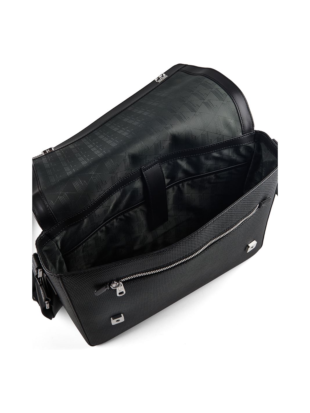 Lacoste Chantaco Cartella Messenger Vera Pelle 35 cm