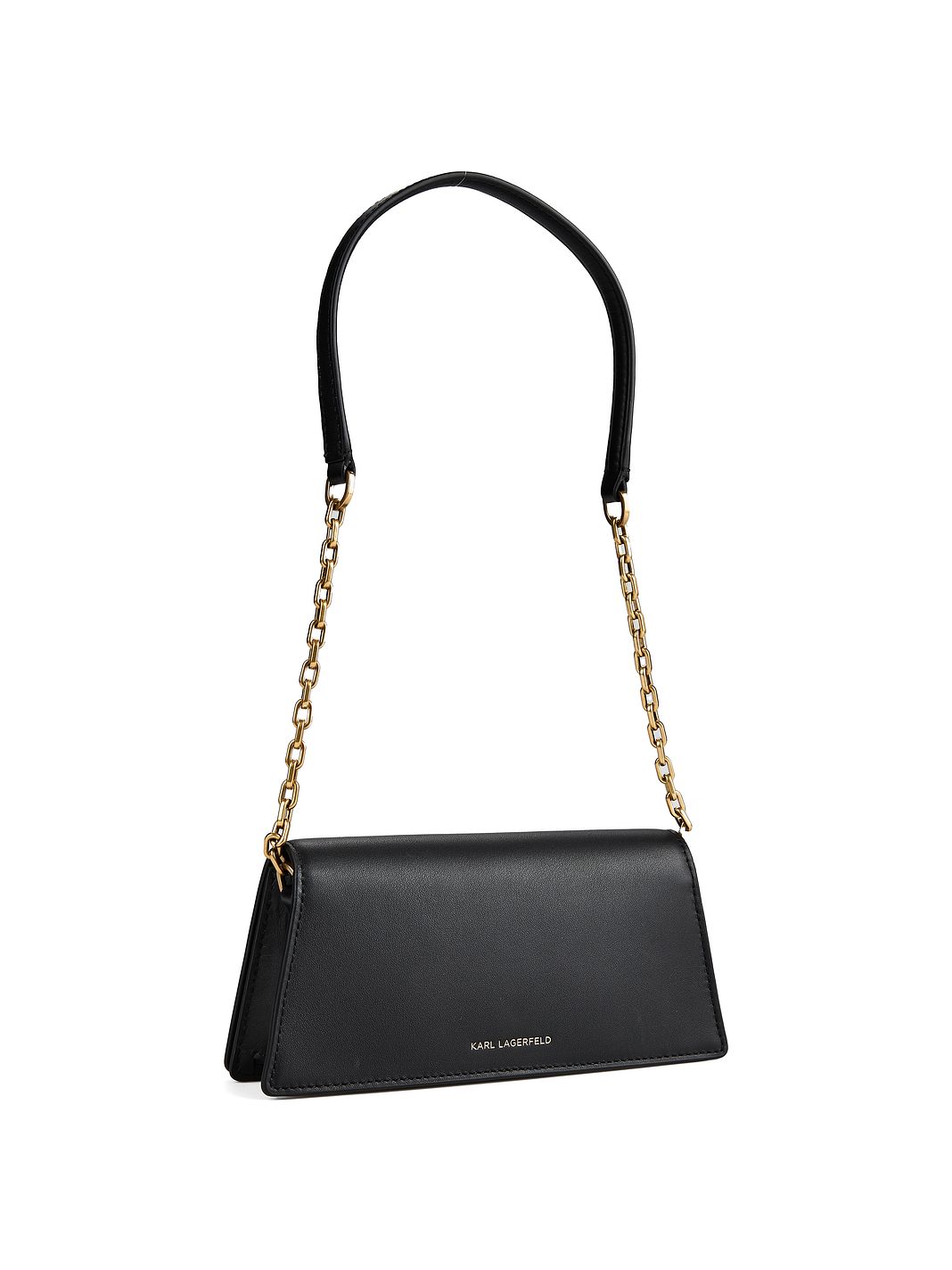 Karl Lagerfeld Autograph Borsa a spalla Vera Pelle 20.5 cm