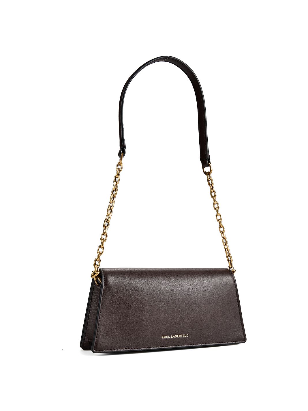 Karl Lagerfeld Autograph Borsa a spalla Vera Pelle 20.5 cm