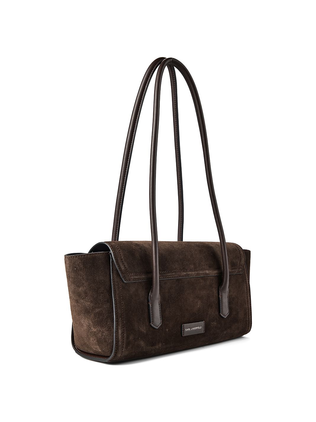 Karl Lagerfeld Signature Borsa a spalla Vera Pelle 34 cm Karl Lagerfeld Signature Borsa a spalla Vera Pelle 34 cm