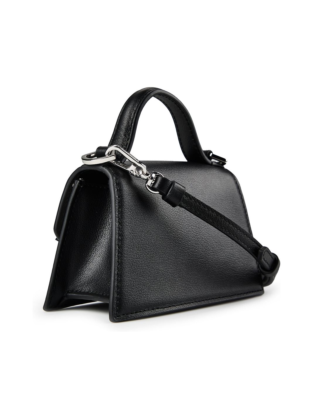 Karl Lagerfeld Signature 2.0 Mini borsa a mano Vera Pelle 14.5 cm Karl Lagerfeld Signature 2.0 Mini borsa a mano Vera Pelle 14.5 cm