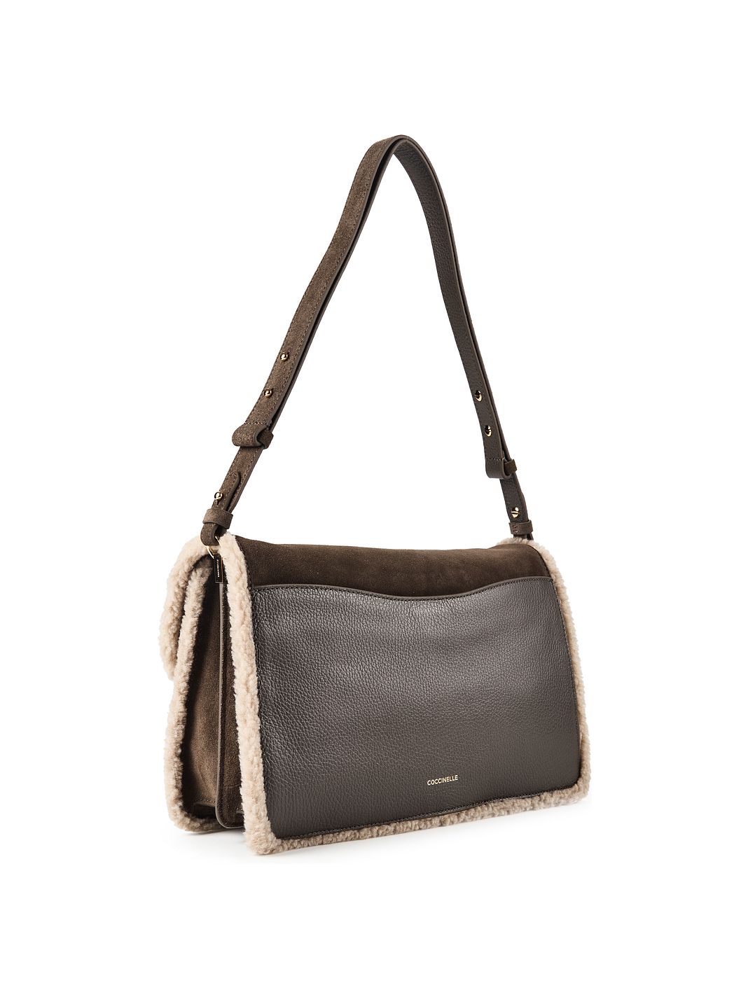 Coccinelle C-Me Bolsa de hombro Piel natural 33 cm