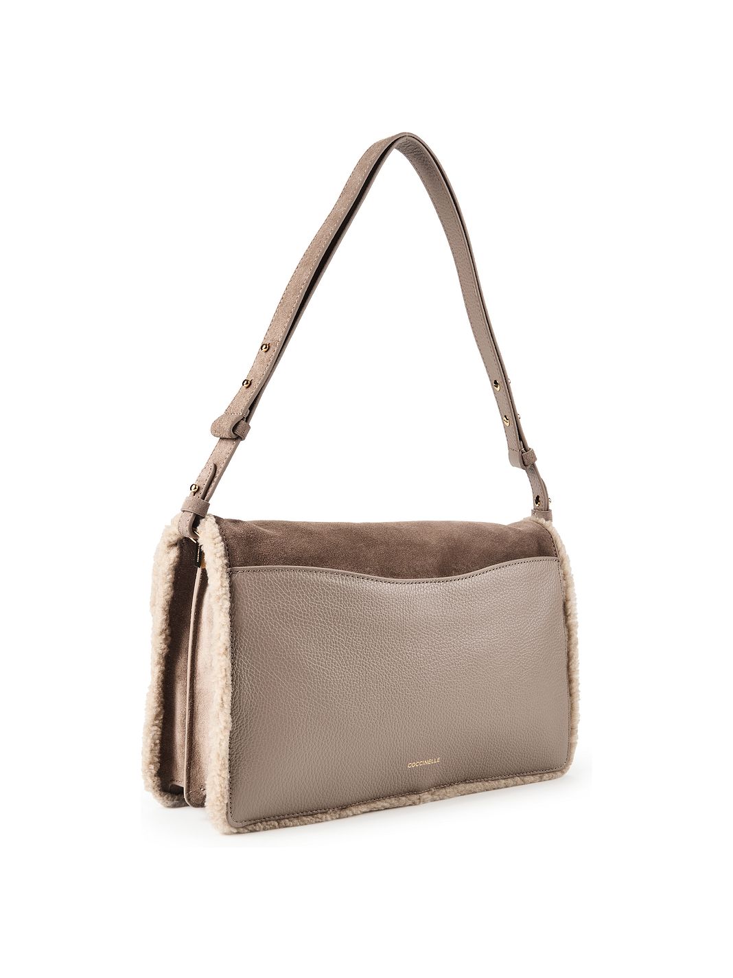 Coccinelle C-Me Bolsa de hombro Piel natural 33 cm