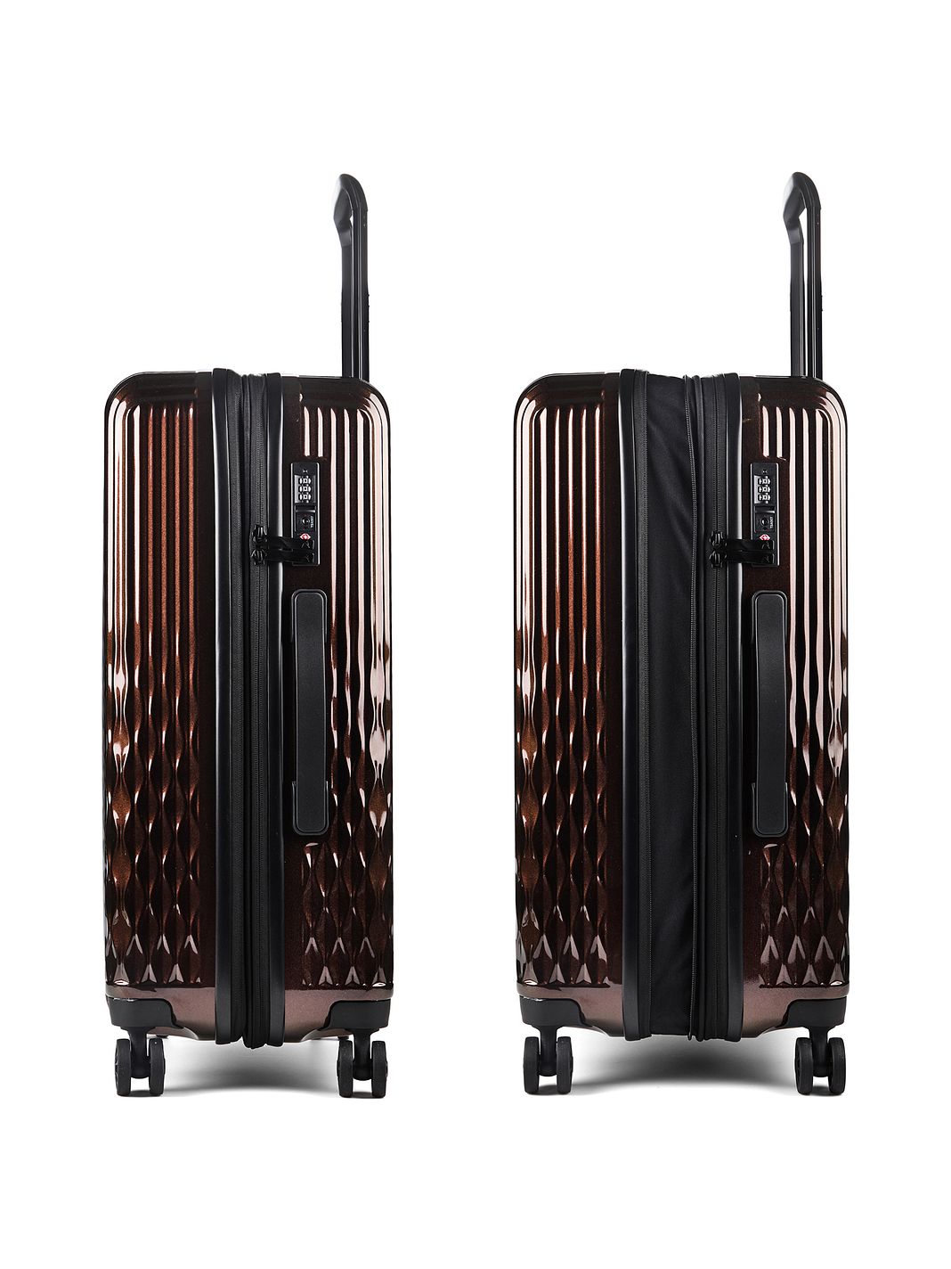 Pack Easy Flow 4 ruedas Trolley M 66 cm Con asa expansible
