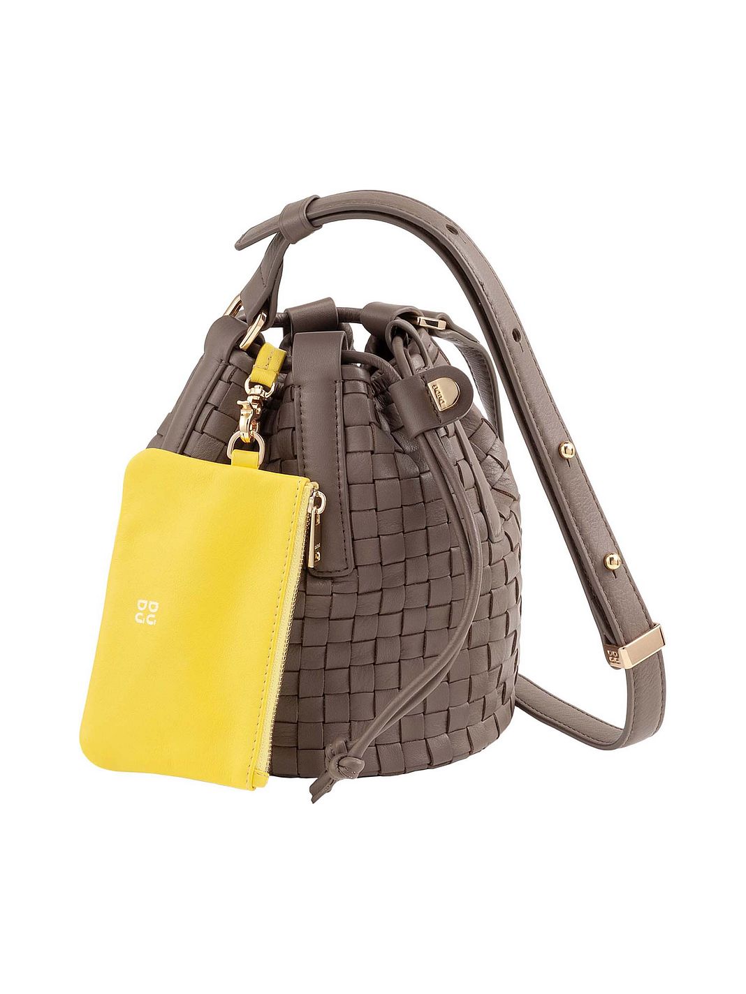 DuDu Filicudi Bolso bombonera Piel natural 14 cm DuDu Filicudi Bolso bombonera Piel natural 14 cm