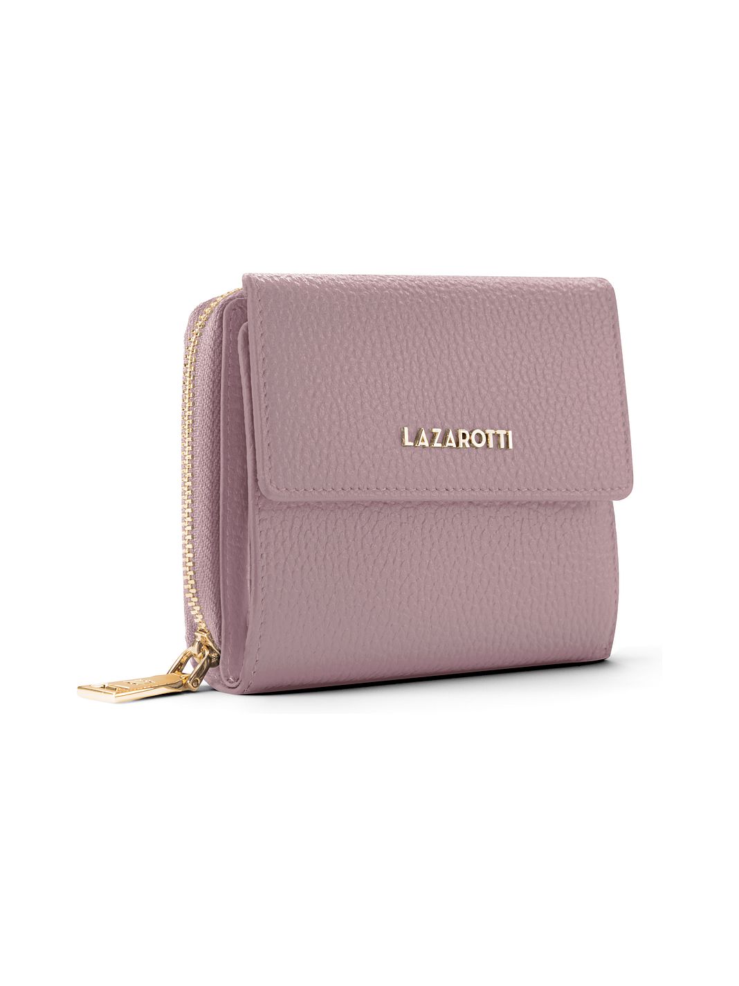 Lazarotti Portafoglio Bologna in pelle con chiusura a zip, 12 cm Lazarotti Portafoglio Bologna in pelle con chiusura a zip, 12 cm