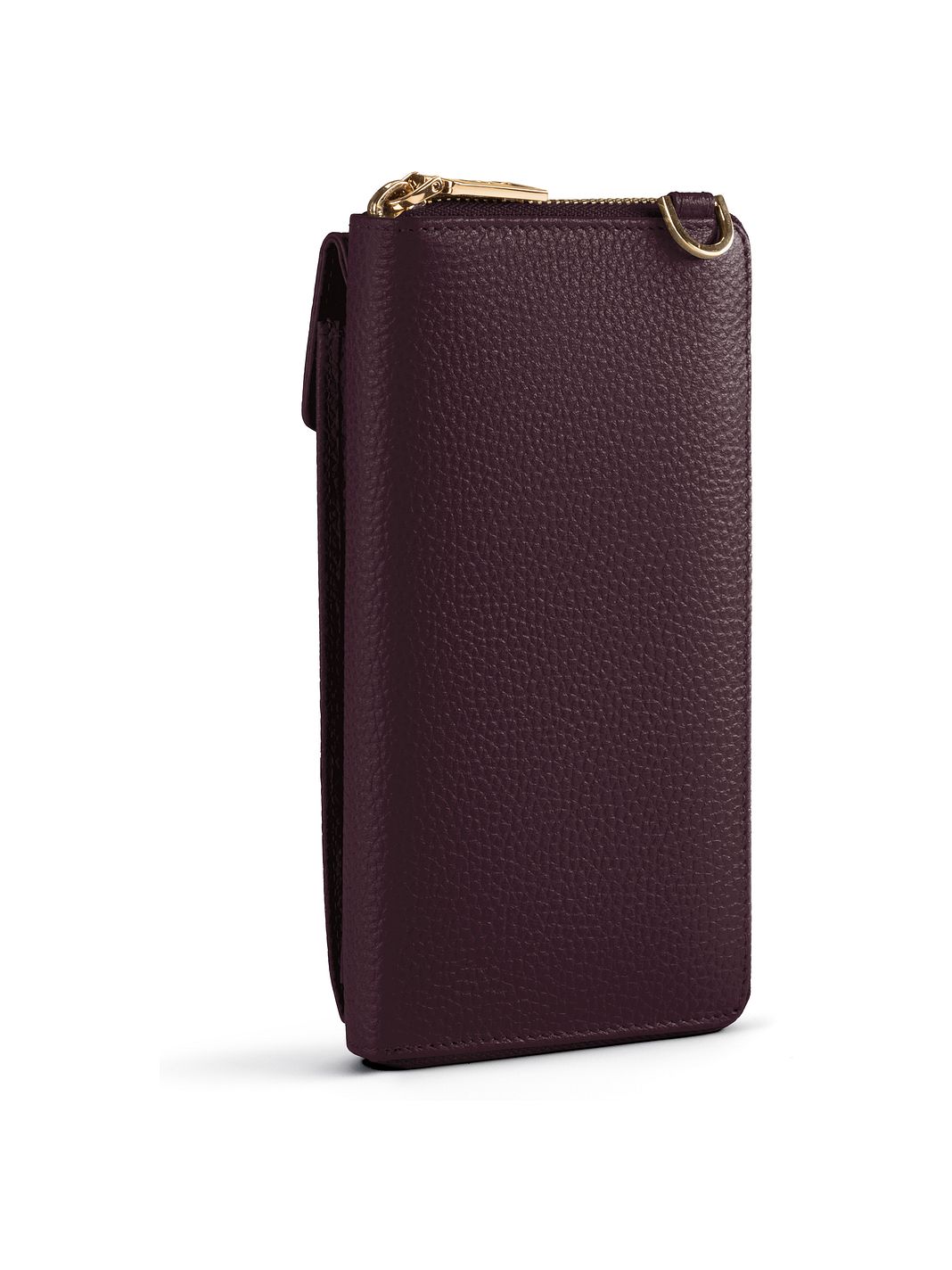 Lazarotti Portafoglio con chiusura a zip in pelle di Bologna, custodia per cellulare, 19 cm Lazarotti Portafoglio con chiusura a zip in pelle di Bologna, custodia per cellulare, 19 cm