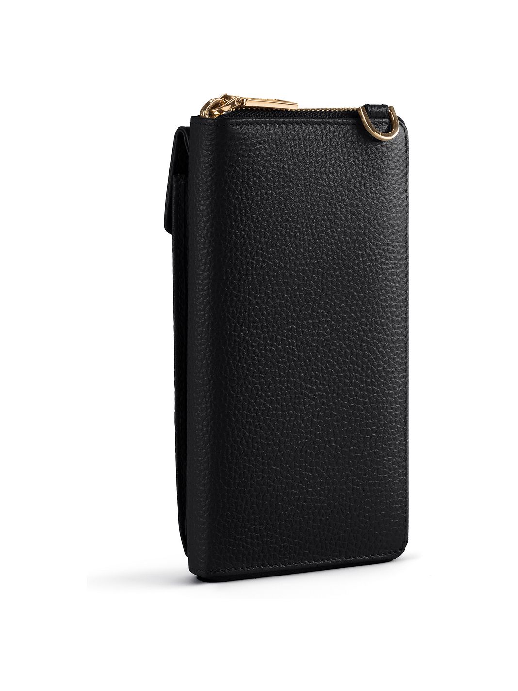 Lazarotti Portafoglio con chiusura a zip in pelle di Bologna, custodia per cellulare, 19 cm Lazarotti Portafoglio con chiusura a zip in pelle di Bologna, custodia per cellulare, 19 cm