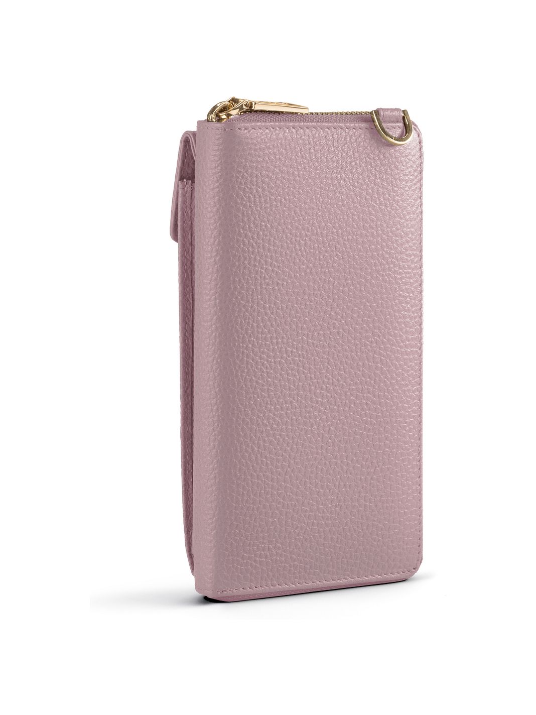 Lazarotti Portafoglio con chiusura a zip in pelle di Bologna, custodia per cellulare, 19 cm Lazarotti Portafoglio con chiusura a zip in pelle di Bologna, custodia per cellulare, 19 cm