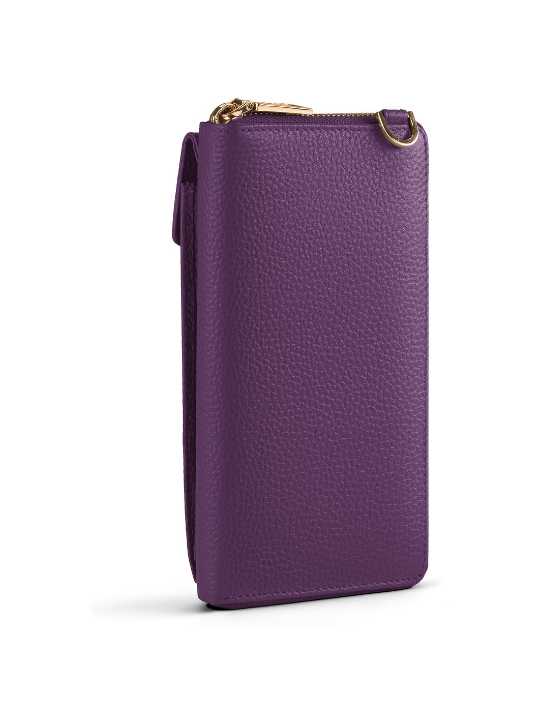 Lazarotti Portafoglio con chiusura a zip in pelle di Bologna, custodia per cellulare, 19 cm Lazarotti Portafoglio con chiusura a zip in pelle di Bologna, custodia per cellulare, 19 cm