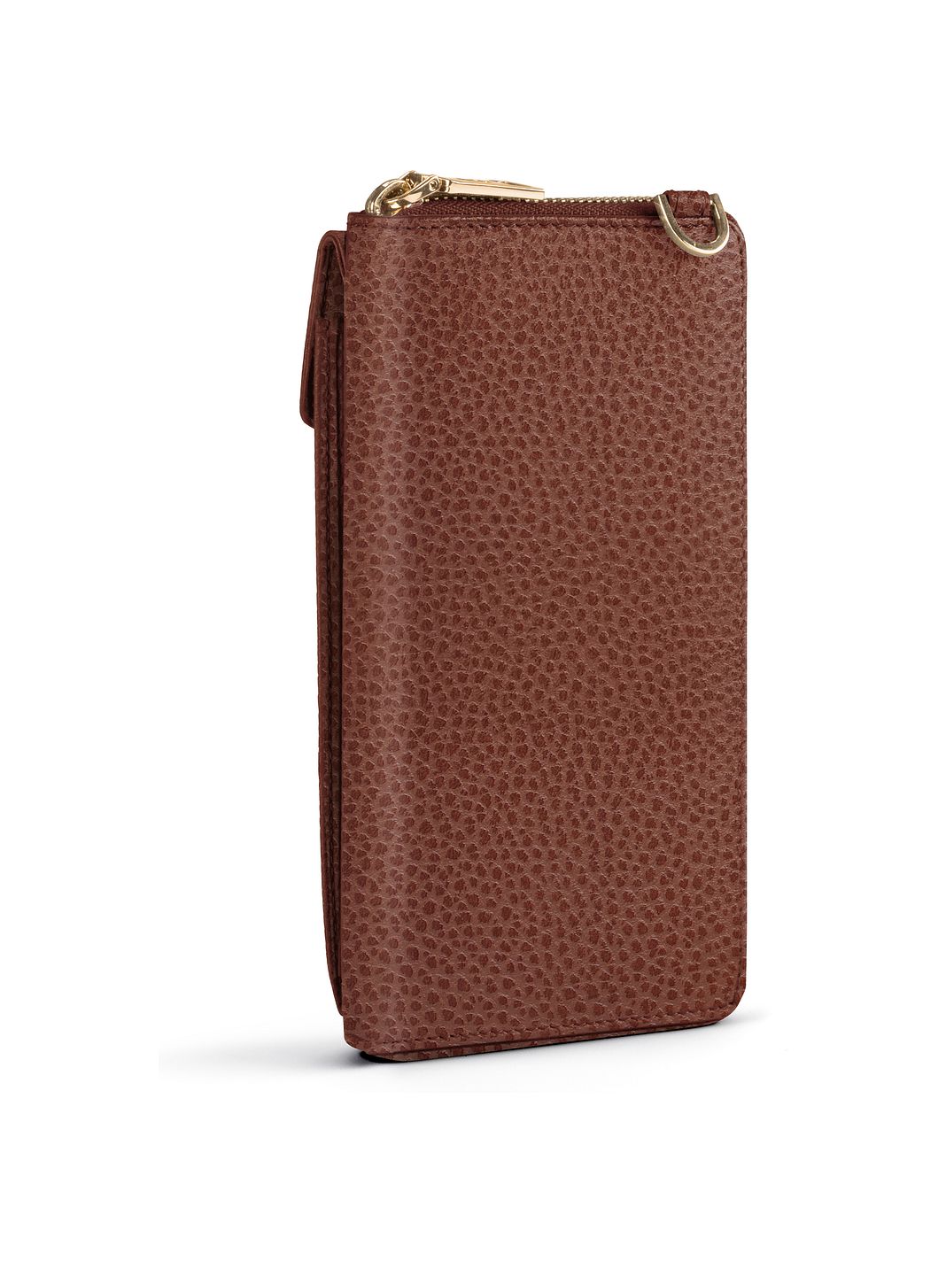 Lazarotti Portafoglio con chiusura a zip in pelle di Bologna, custodia per cellulare, 19 cm Lazarotti Portafoglio con chiusura a zip in pelle di Bologna, custodia per cellulare, 19 cm